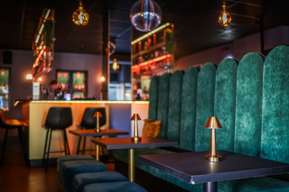 Sophisticated bar interior